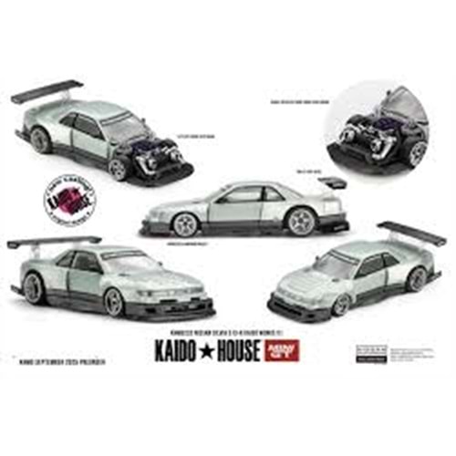 Mini GT 1/64 Nissan Silvia S13 R Kaido Works V1