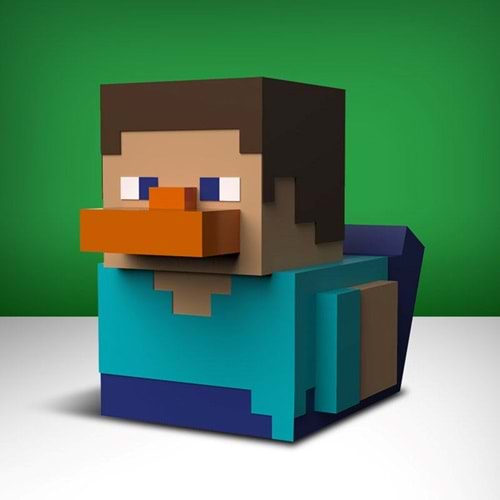 Tubbz Minecraft Boxed Steve Cosplay Ördek Figür