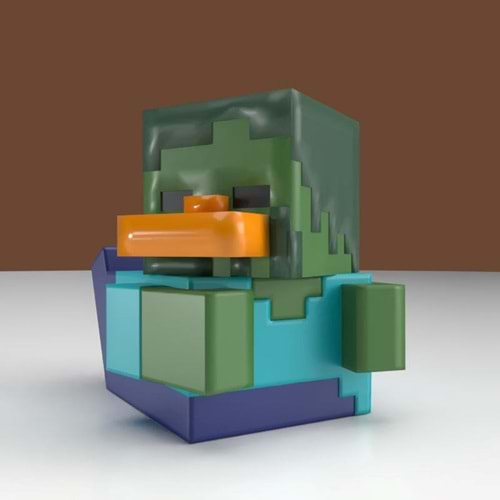 Tubbz Minecraft Boxed Zombie Cosplay Ördek Figür