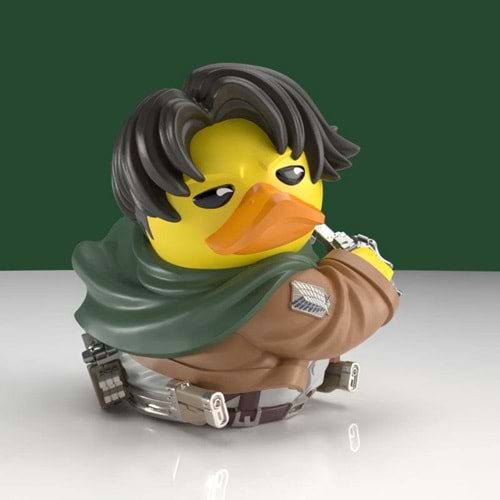 Tubbz Attack on Titan Boxed Levi Ackerman Cosplay Ördek Figür