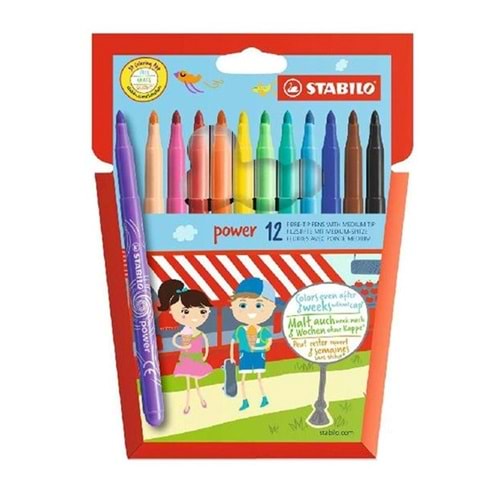 Stabilo Power Keçeli Kalem 12 Li