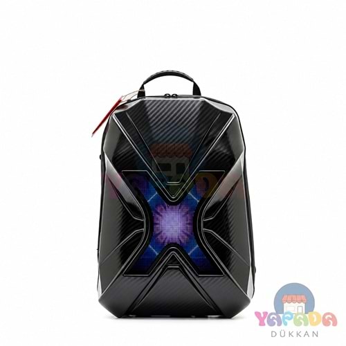 Jarmend XB-1 Uzay Yolu Xenon-1 LED'li 32 x 17,5 x 31,5 cm Karbonfiber Bluetooth Kontrollü Sırt Çantası