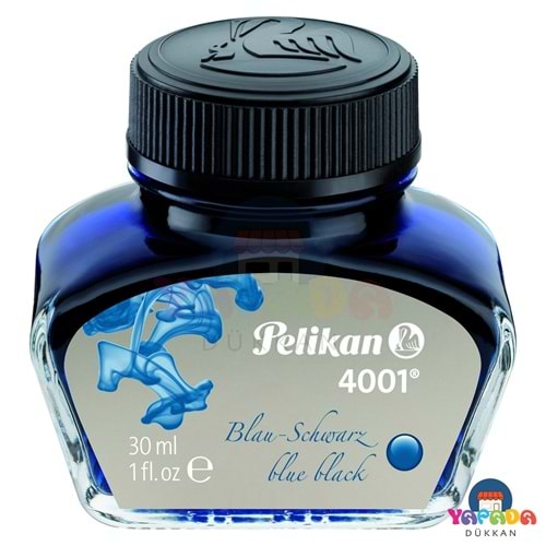 Pelikan 4001 Blue-Black Mavi-Siyah Dolma Kalem Mürekkebi 30 ml