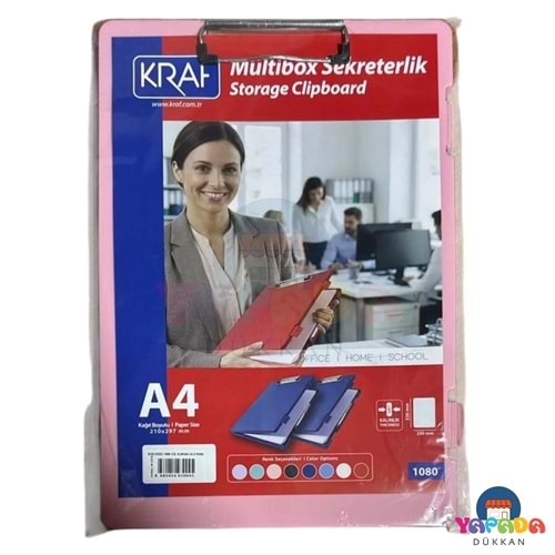 Kraf 1080 A4 Multibox Sekreterlik Saklama Bölmeli Gül Kurusu