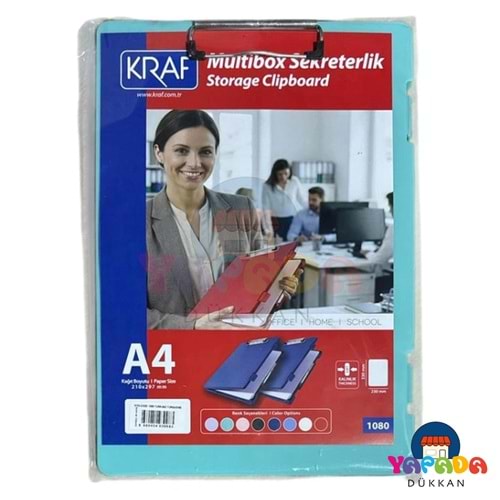 Kraf 1080 A4 Multibox Sekreterlik Saklama Bölmeli Turkuaz