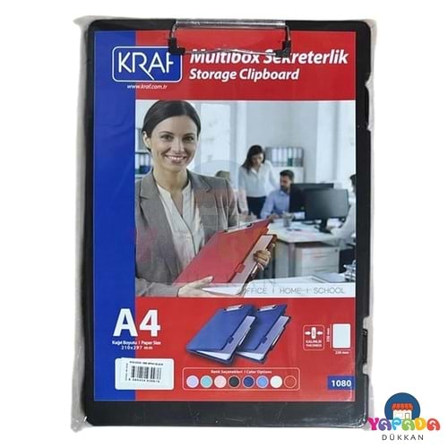Kraf 1080 A4 Multibox Sekreterlik Saklama Bölmeli Siyah