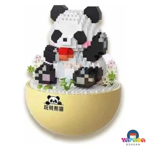 Panlos P1276 574 Parça Panda Model Blok Yapım Seti