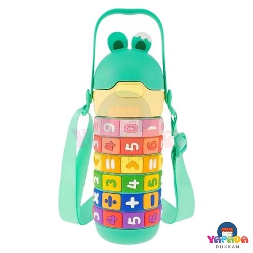 Vagonlife VGN-30031 430 ml Pipetli Boyun Askılı Yeşil Çelik Termos Matara