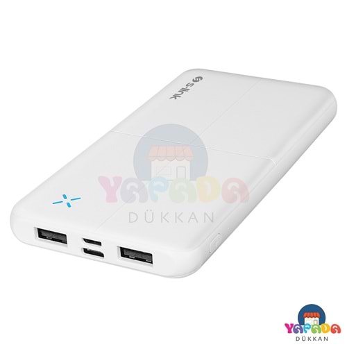 S-link IP-G12N 10.000 mAh Micro USB ve Type-C Beyaz Taşınabilir Şarj Cihazı