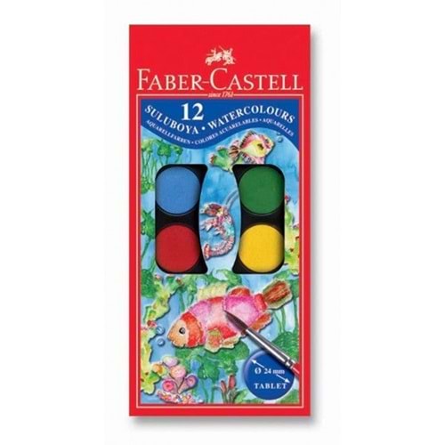 Faber Castell Sulu boya 12 Renk Küçük Boy