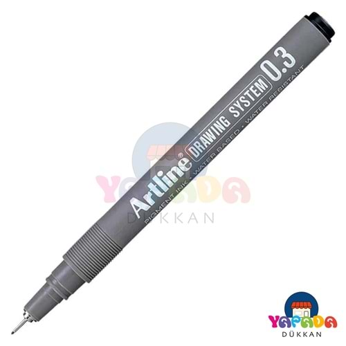 Artline Drawing System EK-233 0,3 mm Siyah Pigment Mürekkepli Teknik Çizim Kalemi
