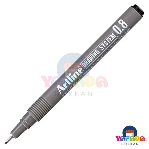 Artline Drawing System EK-238 0,8 mm Siyah Pigment Mürekkepli Teknik Çizim Kalemi