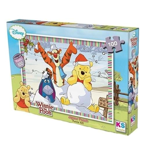 Ks Games 100 Parça - Winnie The Pooh Çocuk Puzzle