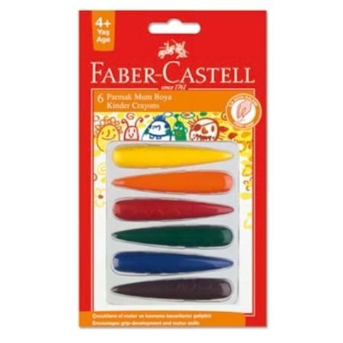 Faber Castell Parmak Mum Boya 6 Renk