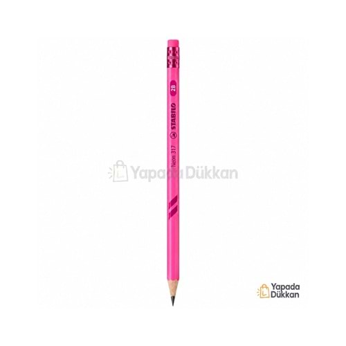 STABILO Neon 317 2B Mercanlı Pembe Gövdeli Kurşun Kalem