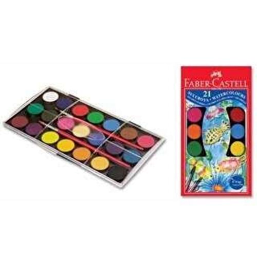 Faber Castell Sulu Boya 21 Renk Büyük Boy