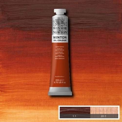 Winsor & Newton Winton Yağlı Boya 200Ml (2) Burnt Sienna 074