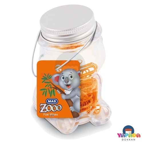 MAS Zooo 618 No:2 25 mm Turuncu 140'lı Plastik Kaplı Ataş – Cam Kavanoz