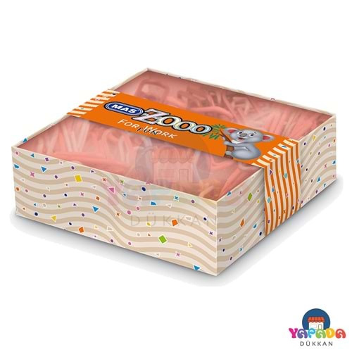 MAS Zooo 604 No:5 50 mm Turuncu 50'li Plastik Kaplı Ataş – Karton Kutu
