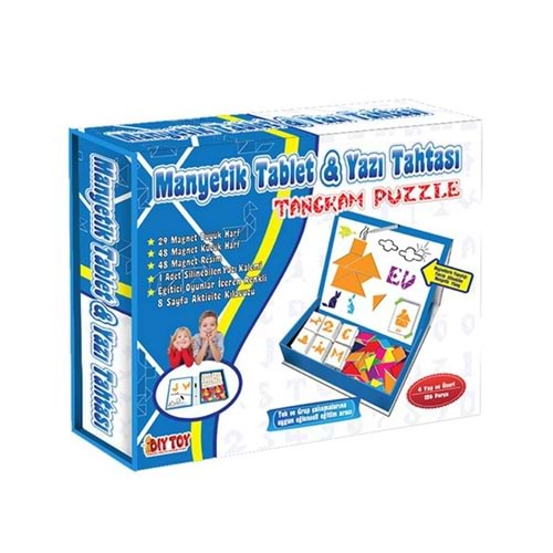 Diytoy Manyetik Tablet Tangram ve Yazı Tahtası