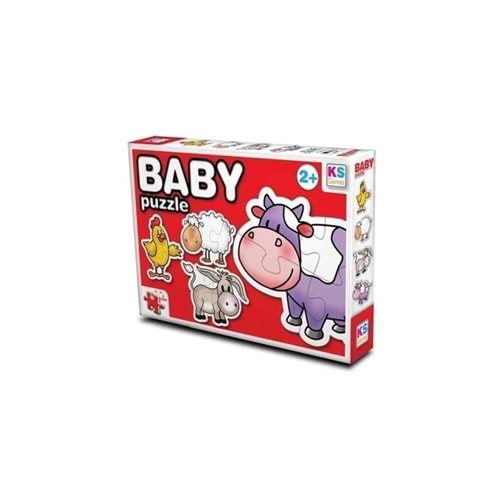 Ks Games Baby Farm Evcil Hayvanlar Puzzle