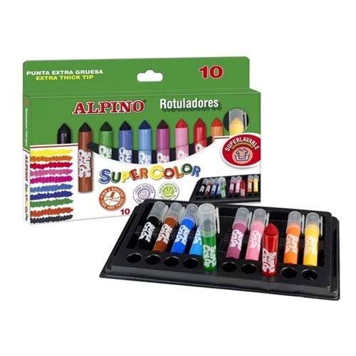 Alpino Keçeli Boya Kalemi Super Color 10 Lu Ar-11