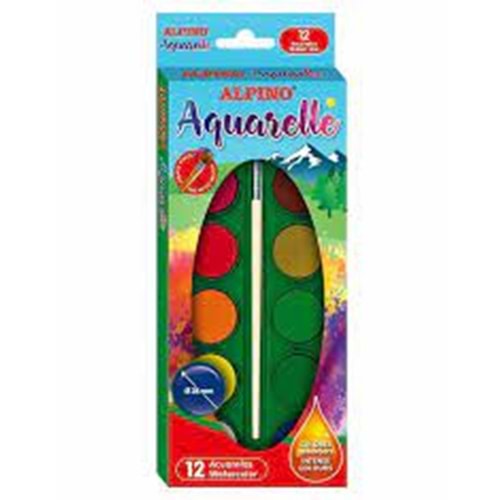 Alpino Aquarelle Sulu Boya 12 Renk