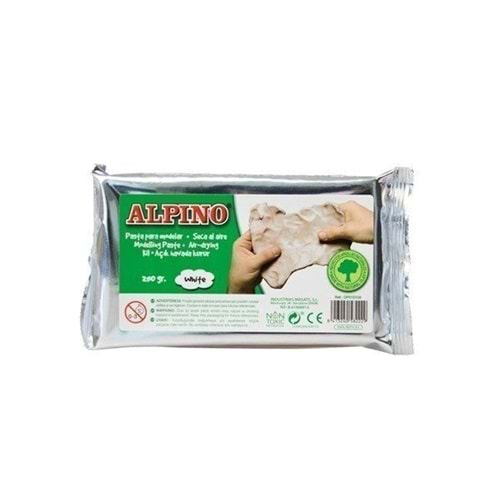 Alpino Şekillendirme Kili Seramik Hamuru 250 gr. Beyaz