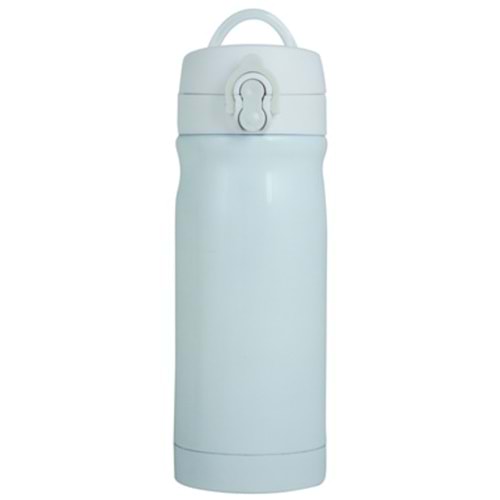 Trendix Çelik Su Matarası 350Ml Beyaz (Termos Özellikli)