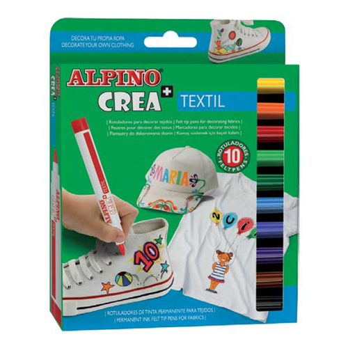 Alpino Crea Tekstil Keçeli Kalemi 10 Lu Ar-132