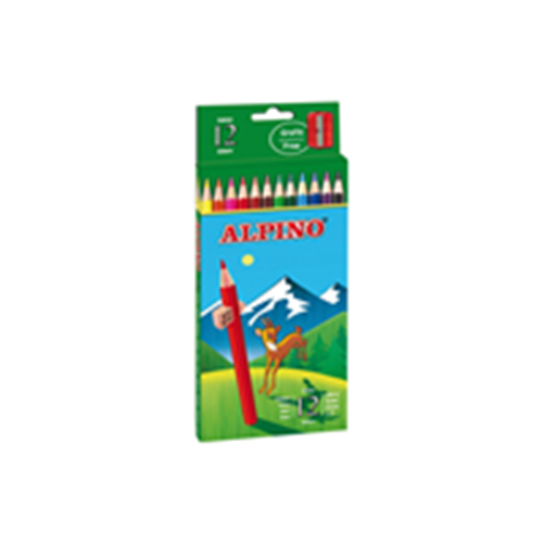 Alpino Uzun Klasik Kuru boya Tam Boy 12 Renk