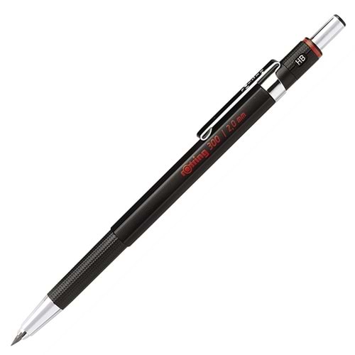 Rotring 300 Mekanik Kurşun Kalem, Siyah 2.0 mm