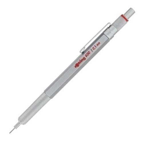 Rotring 600 Mekanik Kurşun Kalem, Krom 0.5 mm