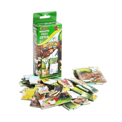 Diytoy Manyetik Puzzle Çiftlik