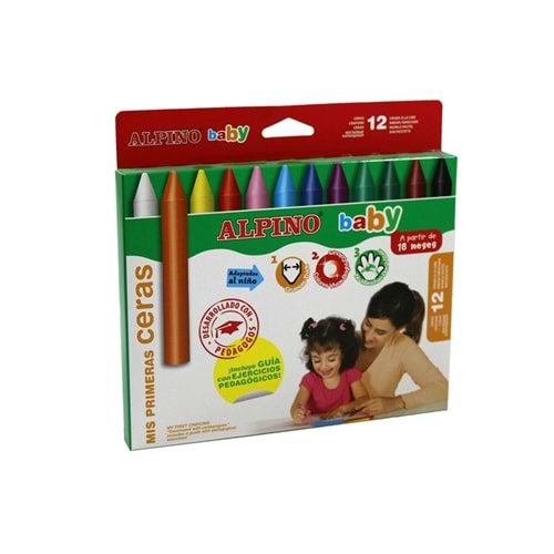 Alpino 12 Renk Baby Pastel Mum Boya Da-060