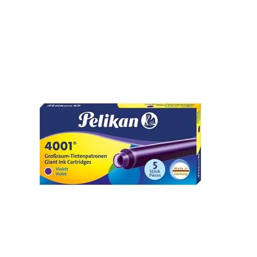 Pelikan 4001 Dolma Kalem Kartuşu Uzun Mor