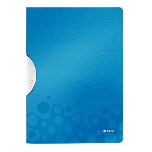 Leitz 41850036 Active WOW ColorClip Sıkıştırmalı Dosya Metalik Mavi