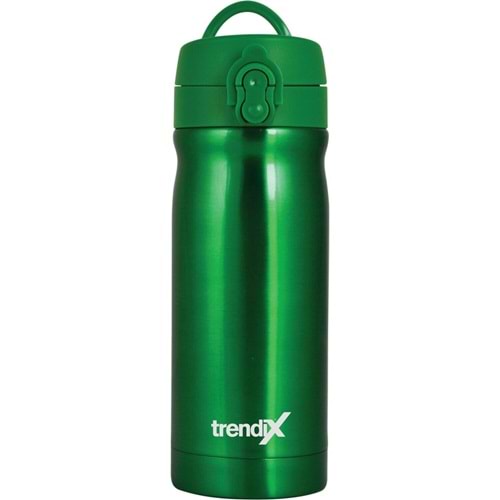 Trendix Çelik Su Matarası 350Ml Ördek Yeşili (Termos Özellikli)