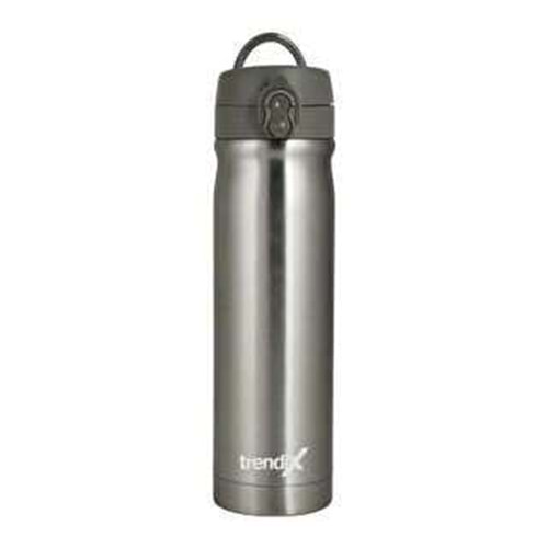 Trendix Çelik Su Matarası 500Ml Gri (Termos Özellikli)