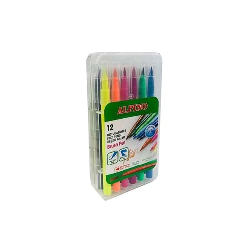 Alpino Fırça Uçlu Keçeli Kalem 12`li