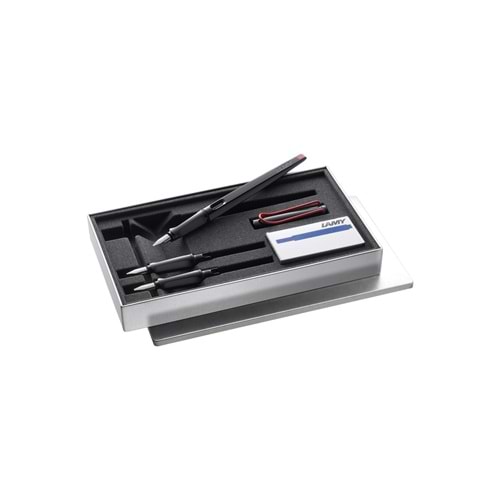 Lamy Joy Metal Kutulu Parlak Siyah Gövdeli Dolma Kalem Seti