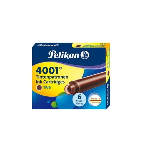 Pelikan 4001 Dolma Kalem Kartuşu Kahverengi