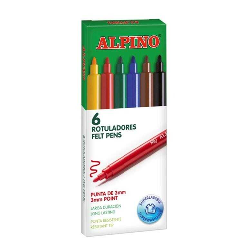 Alpino AR-1001 Keçeli Kalem 6’lı