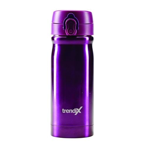 Trendix Çelik Su Matarası 350Ml Mor (Termos Özellikli)