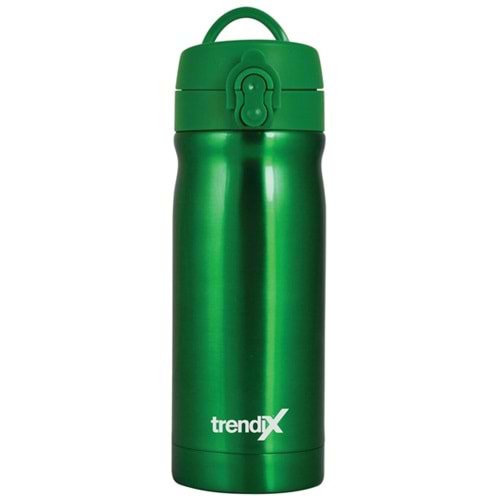 Trendix Çelik Su Matarası 350Ml Yeşil (Termos Özellikli)