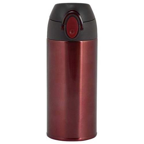 Trendix Çelik Su Matarası 350Ml Bordo (Termos Özellikli)