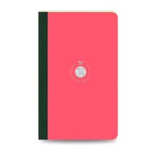 Flex Book 40 Esnek Pembe Smartbook 13X21 Yeşil Şerit Çizgili 160 Sayfa