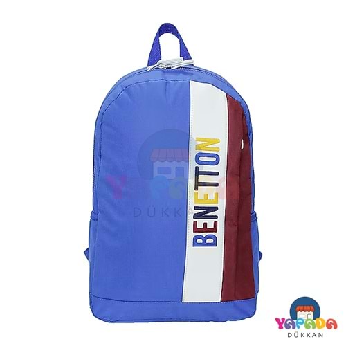United Colors of Benetton Çok Bölmeli Okul Sırt Çantası Mavi 70063