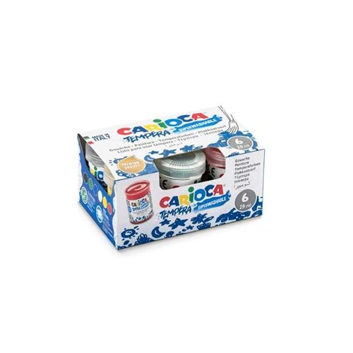 Carioca Tempera Superwashable 6'lı 25 ml Guaj Boya Seti