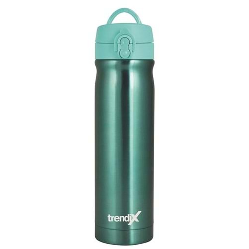 Trendix Çelik Su Matarası 500Ml Turkuaz (Termos Özellikli)